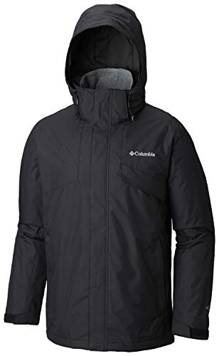 COLUMBIA MEN'S BUGABOO II FLEECE INTERCHANGE JACKET - BLACK - X-LARGE - Brand New