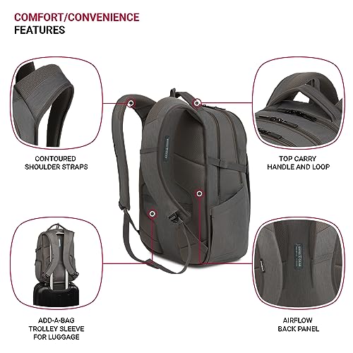 SwissGear VersaMax, Light Grey Heather, 18-Inch - Brand New