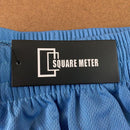 SQUARE METER MEN'S BASIC SOLID BREATHABLE ATHLETIC SHORTS - SIZE: M - C. BLUE - Brand New