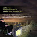 PILIPANE RECHARGEABLE KEYCHAIN FLASHLIGHT LIGHT MODES LIGHTING - BLACK/YELLOW - Like New