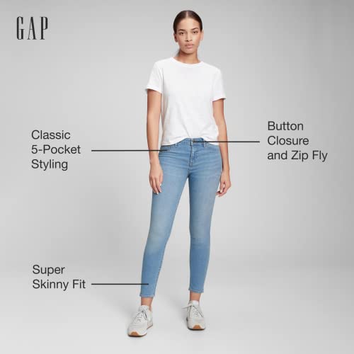 GAP WOMENS MID-RISE FAVORITE JEGGING PANT SIZE WOMEN 32 DARK RINSE - Brand New