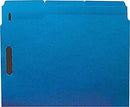 Universal Legal Size Top Tab Folders, 2 Fasteners, 1/3 Tab, Blue, 50/Box - Brand New