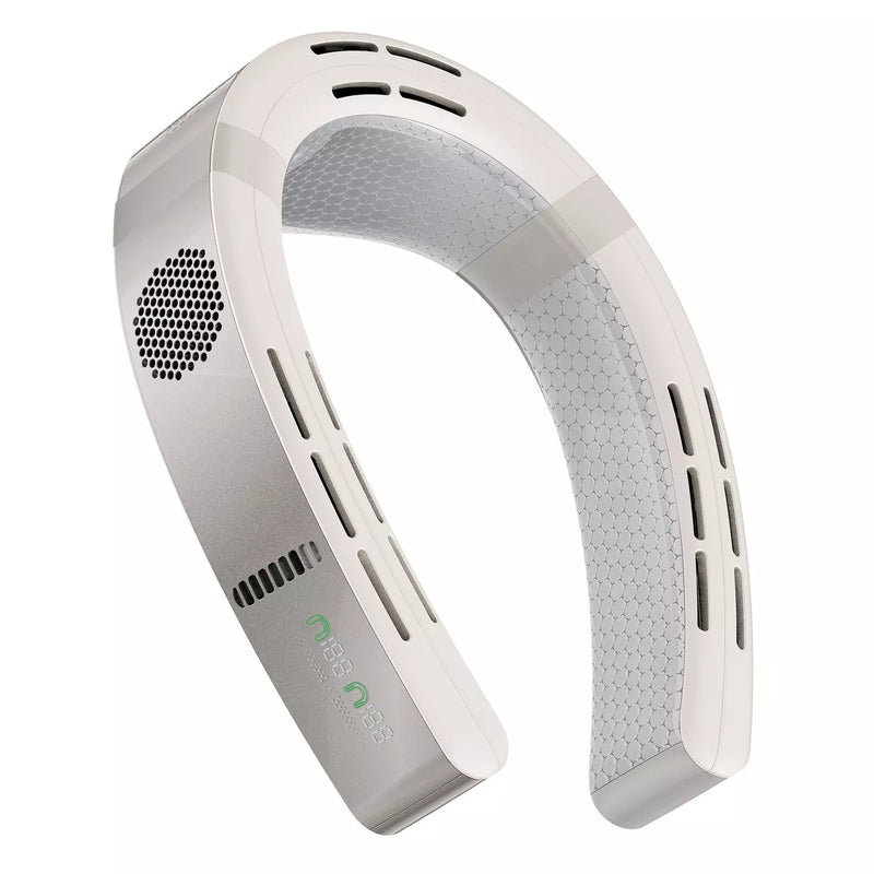 TORRAS PORTABLE NECK FAN COOLIFY CYBER SMART AI-CONTROL WEARABLE NECK - WHITE Like New