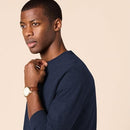 AMAZON ESSENTIALS SLIM-FIT LONG SLEEVE SHIRT MEN POCKET AND NO POCKET NAVY XL - Like New