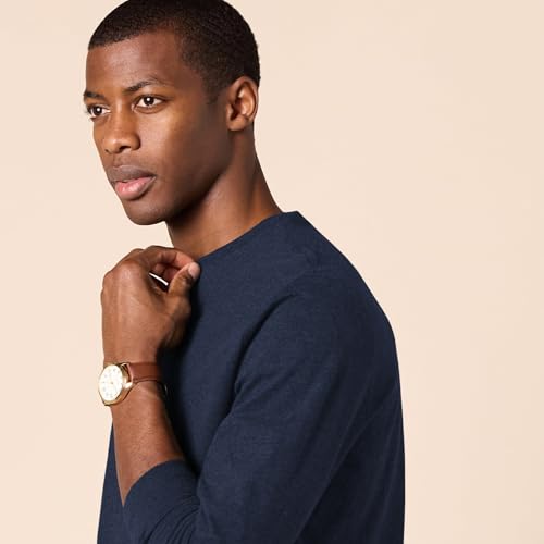 AMAZON ESSENTIALS SLIM-FIT LONG SLEEVE SHIRT MEN POCKET AND NO POCKET NAVY XL - Like New