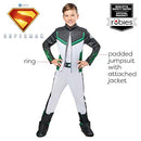RUBIES GREEN LANTERN DELUXE KIDS BOYS COSTUME JUMPSUIT WITH FAUX JACKET -M - Brand New