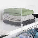 RICHARDS ACRYLIC CLOSET SHELF DIVIDER AND SEPARATOR 6 PACK - CLEAR - Like New
