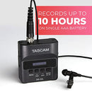 TASCAM Portable Digital Audio Recorder Lavalier Microphone DR-10L - Black Like New