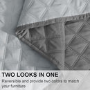 NICETOWN 100% Waterproof Dog Blanket Soft Pet bed Cover 30x70" - Dark Grey/Light - Like New