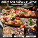 POLARCOFORGECO PORTABLE PIZZA OVEN OUTDOOR, 12 INCH G-HWPON003 - SILVER - Like New
