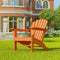 WO WESTIN OUTDOOR WO HOME FURNITURE HDPE ADIRONDACK CHAIR - ORANGE - Like New
