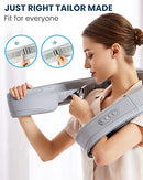 NEKTECK BACK MASSAGER WITH SOOTHING HEAT - PALE GRAY - Like New