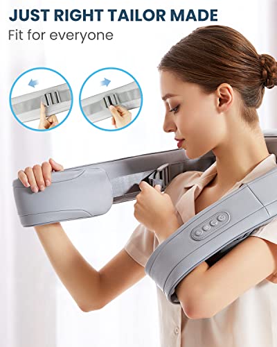 NEKTECK BACK MASSAGER WITH SOOTHING HEAT - PALE GRAY - Like New