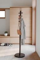 Umbra Pillar Coat Rack - Black/Walnut - Brand New