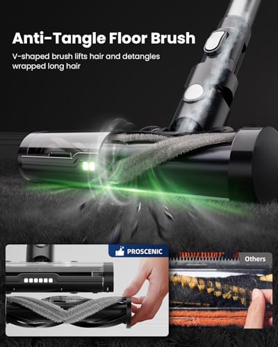 Proscenic Cordless Vacuum Cleaner, 45Kpa 50Mins Runtime Vacuum Cleaners for - Like New