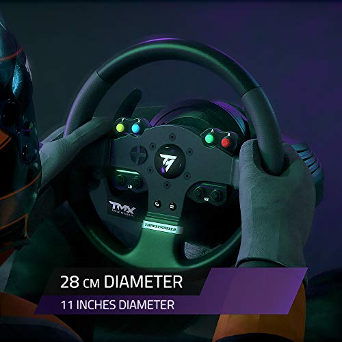 THRUSTMASTER TMX RACING WHEEL FORCE FEEDBACK RACING PEDALS XBOX/P - BLACK - Like New