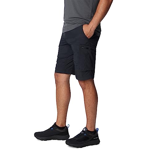 AM4084-010 COLUMBIA MEN'S SILVER RIDGE CARGO SHORT 32W X 10L - BLACK - Brand New