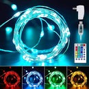 MINETOM Color Changing Fairy Lights 33 FT 100 LED USB String Lights - Multicolor Like New