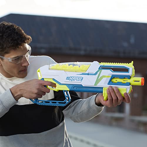 NERF HYPER BUNDLE, SIEGE-50 PUMP-ACTION BLASTER, UP TO 110 FPS VELOCITY - WHITE - Like New