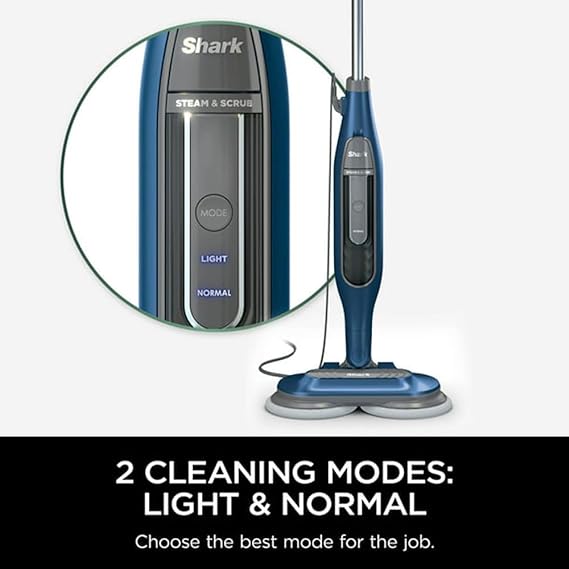 Shark S7020 Steam & Scrub All-in-One Scrubbing & Sanitizing Steam Mop - BLUE - Like New
