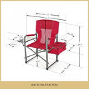 ARROWHEAD OUTDOOR FOLDING DIRECTOR’S CHAIR W/SIDE TABLE & INTEGRATED COOLER - Like New