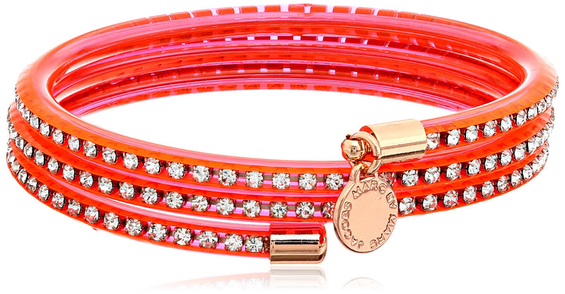 MARC JACOBS MARC BY MARC JACOBS KNOCKOUT PINK SLINKY BANGLE BRACELET - PINK - Like New