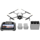 DJI MINI 4 PRO FLY MORE COMBO PLUS (DJI RC2) LIGHTWEIGHT DRONE MT4MFVD - WHITE - Like New