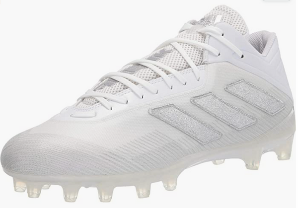 Adidas Men's Freak Carbon Football Shoe White/Silver Metallic/White Size 11 Like New