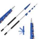 Telescoping Extension POle, 6-24FT Multipurpose Extendable POle - SILVER/ORANGE - Like New