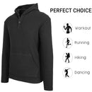 BLUE ICE MEN'S WAFFLE KNIT THERMAL HENLEY PULLOVER - SIZE: MEN S - BLACK - Brand New