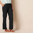 AMAZON ESSENTIALS WOMEN'S LINEN BLEND RELAXED FIT WIDE LEG BLACK SIZE S - Brand New
