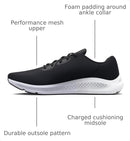 3024889 Under Armour Women's Charged Pursuit 3, Black/White, Size 6.5 - Like New