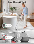 KHELFER ELECTRIC SPIN SCRUBBER, CORDLESS SHOWER SCRUBBER 8 REPLACEMENT - WHITE - Like New