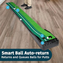 ABCOSPORT Putting Practice Mat Auto Ball Return Function 3 Balls - Green/Black - Like New