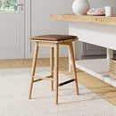 Nathan James Barker Classic Counter Height Wood Barstool 24" (B0B9Y7JPYR) - Like New