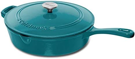 Cuisinart Cast Iron Chicken Fryer 12" - Teal - Like New
