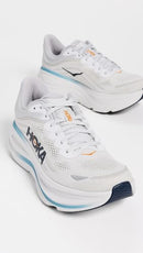 Hoka Men's Bondi 9 Running Shoes Wide Stardust/Cosmic Grey Size 11.5 - Like New