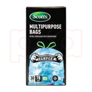 SCOTTS DRAWSTRING TRASH BAG FLEX 30 GAL 78CT - CLEAR BLUE - Brand New