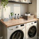 MURAGO WASHER DRYER COUNTER TOP NATURAL WOOD 54” x 27.5" WT02BW-N01 - BLACK - Like New