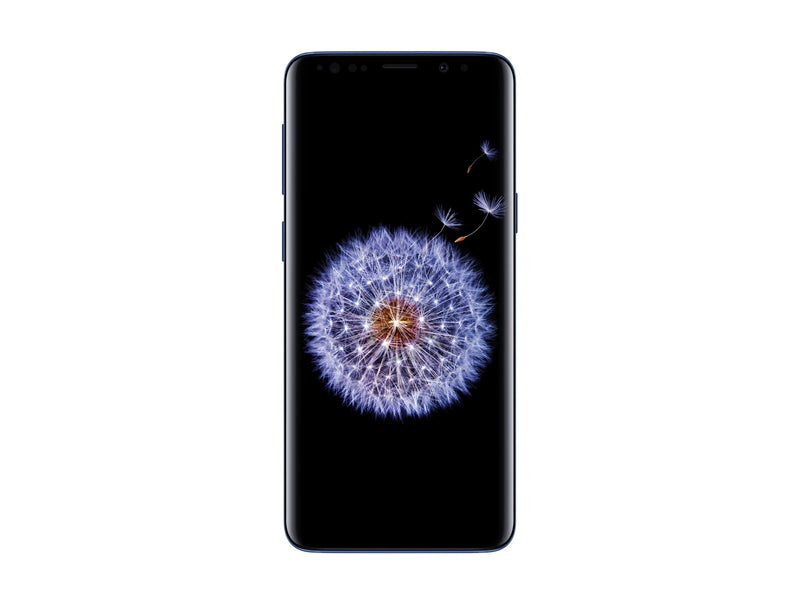 For Parts: SAMSUNG GALAXY S9 64GB - UNLOCKED - BLUE - PHYSICAL DAMAGED - BATTERY DEFECTIVE