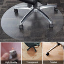 Home Cal Office Chair Mat Desk Chair Mat Dia 43 Hard Floor Protector BLACK - Brand New