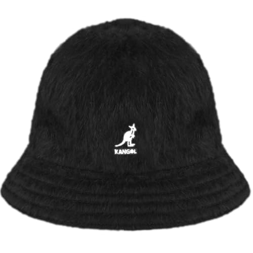 KANGOL WOMEN'S FURGORA CASUAL BUCKET HAT - SIZE: WOMEN M - BLACK - Brand New