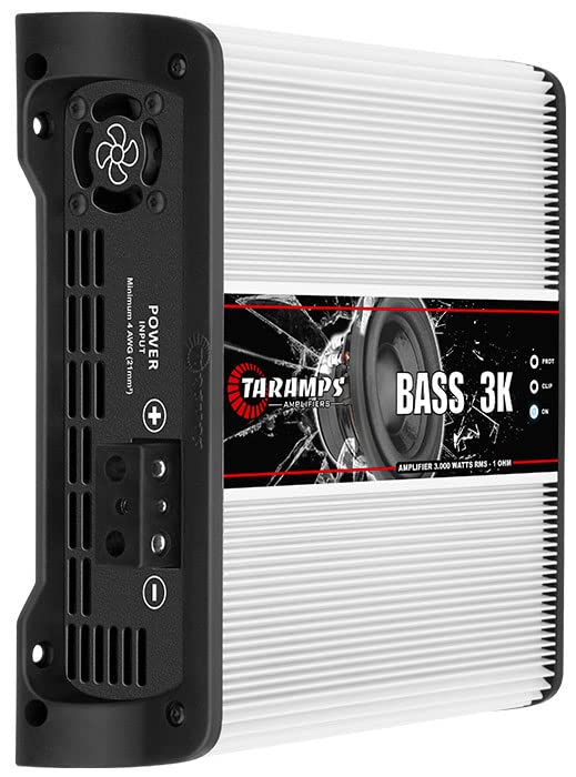 Taramps BASS3K 3000W 1 Ohm Bass Car Amplifier - WHITE/BLACK - Like New