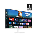SAMSUNG 32" M5 M50D FHD SMART MONITOR STREAMING TV LS32DM501ENXZA, 2024 - WHITE - Like New