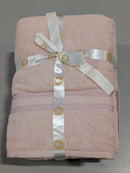 CAMILLA TOWEL COLLECTION FOR BATHROOM - 4 PACK - PINK - Brand New