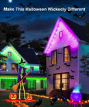 MULIVID 150FT PERMANENT OUTDOOR LIGHTS SMART RGB REMOTE APP CONTROL. - Like New