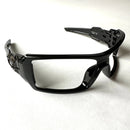 OAKLEY OIL RIG POLISHED BLACK SUNGLASSES, FRAME ONLY, NO LENSES - POLISHED BLACK - Like New
