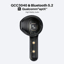 Tribit 5.2 Earbuds Qualcomm QCC3040 FlyBuds C2 True Wireless Headphones - Black - Like New