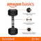 AMAZON BASICS RUBBER HEX DUMBBELL HAND WEIGHT - BLACK - Like New