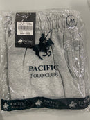 PACIFIC POLO CLUB MEN'S DRAWSTRING LOUNGE SWEAT SHORTS - SIZE: M - HEATHER GRAY - Brand New